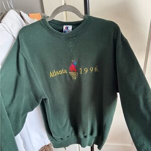 Champion Dark Green Atlanta 1996 Crewneck Sweater